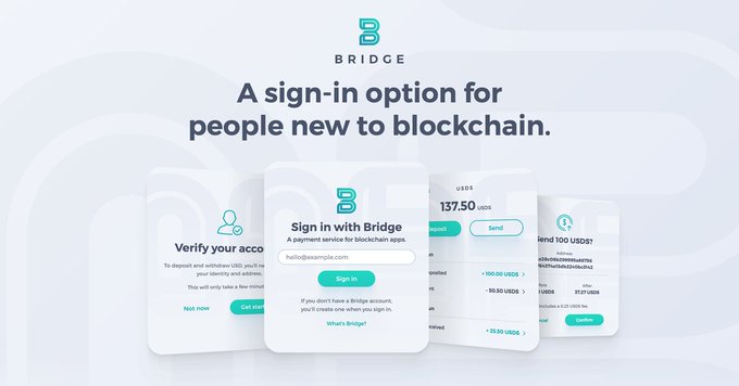 Screenshot of the Bridge Home page.